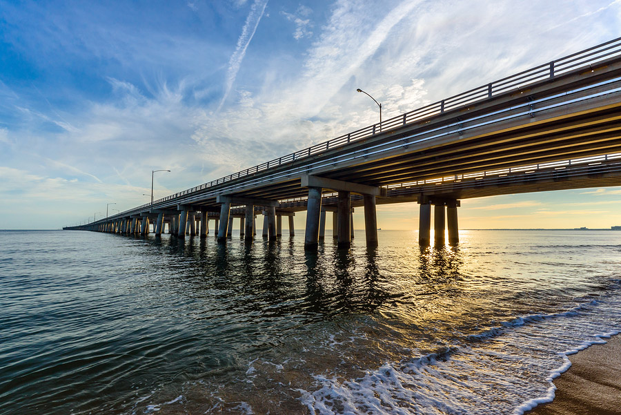 A view from underneath the bridge