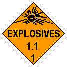 Explosives 1.1 symbol