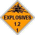 1.2 - Explosives symbol