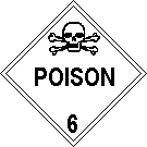 6.1 - Inhalation Hazard Only symbol