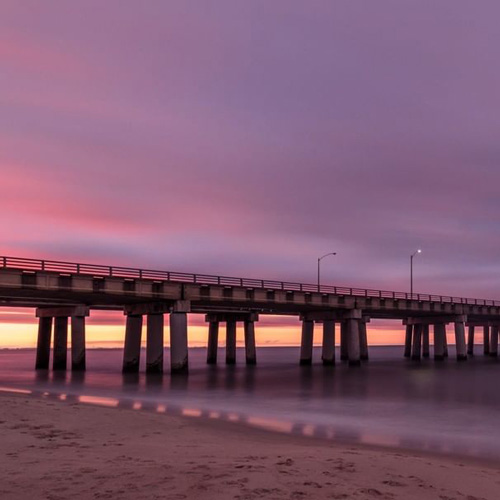 Purple skies over Chesapeake