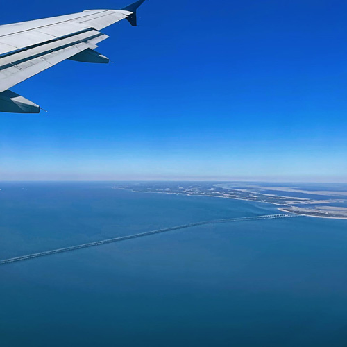 View from an airplane